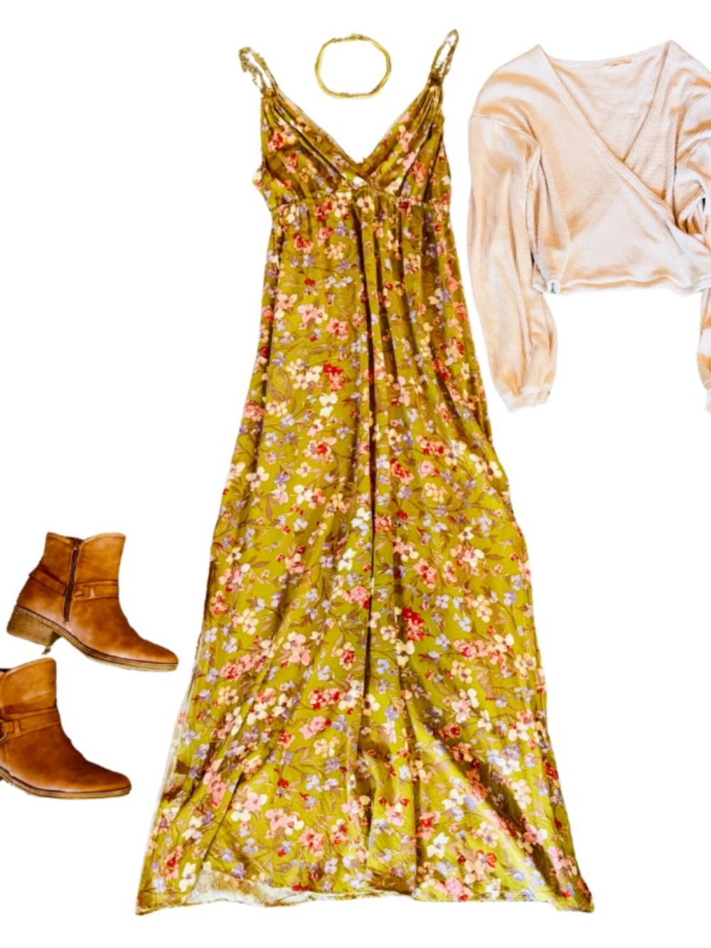 Sozy Flower Maxi Dress